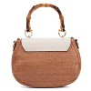 Olivia Miller -Women's-Colorblock Top Handle/Crossbody Bag  - BROWN - 2 of 4