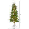 Nearly Natural 7.5-ft Fairbanks Fir Artificial Christmas Tree with 350 Clear Warm (Multifunction) LED Lights and 280 Bendable Branches - 2 of 4