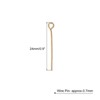 Unique Bargains DIY Craft Necklaces Bracelets Earrings Jewelry Making Iron 21 Gauge Eye Pins 500 Pcs - 2 of 4