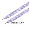 INSPIRE CHIC Wide Flat Checkered Fabric Ribbon Plaid Fantastic Shoe Laces for Sneaker Sport Shoes 2 Pairs - 3 of 4