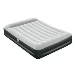 Sealy Tritech Inflatable Indoor or Outdoor Mattress Bed Queen-Sized 16" 2 Person Airbed with Built-AC Pump, Headrest, Storage Bag, and Repair Patch