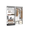 Keloyid 63 in. W White Tower System Modular 9 -Shelf Wood Closet System with 2 Drawers - 2 of 4
