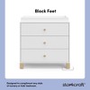 Storkcraft California 3 Drawer Dresser with Removable Changing Topper White/Driftwood - 3 of 4