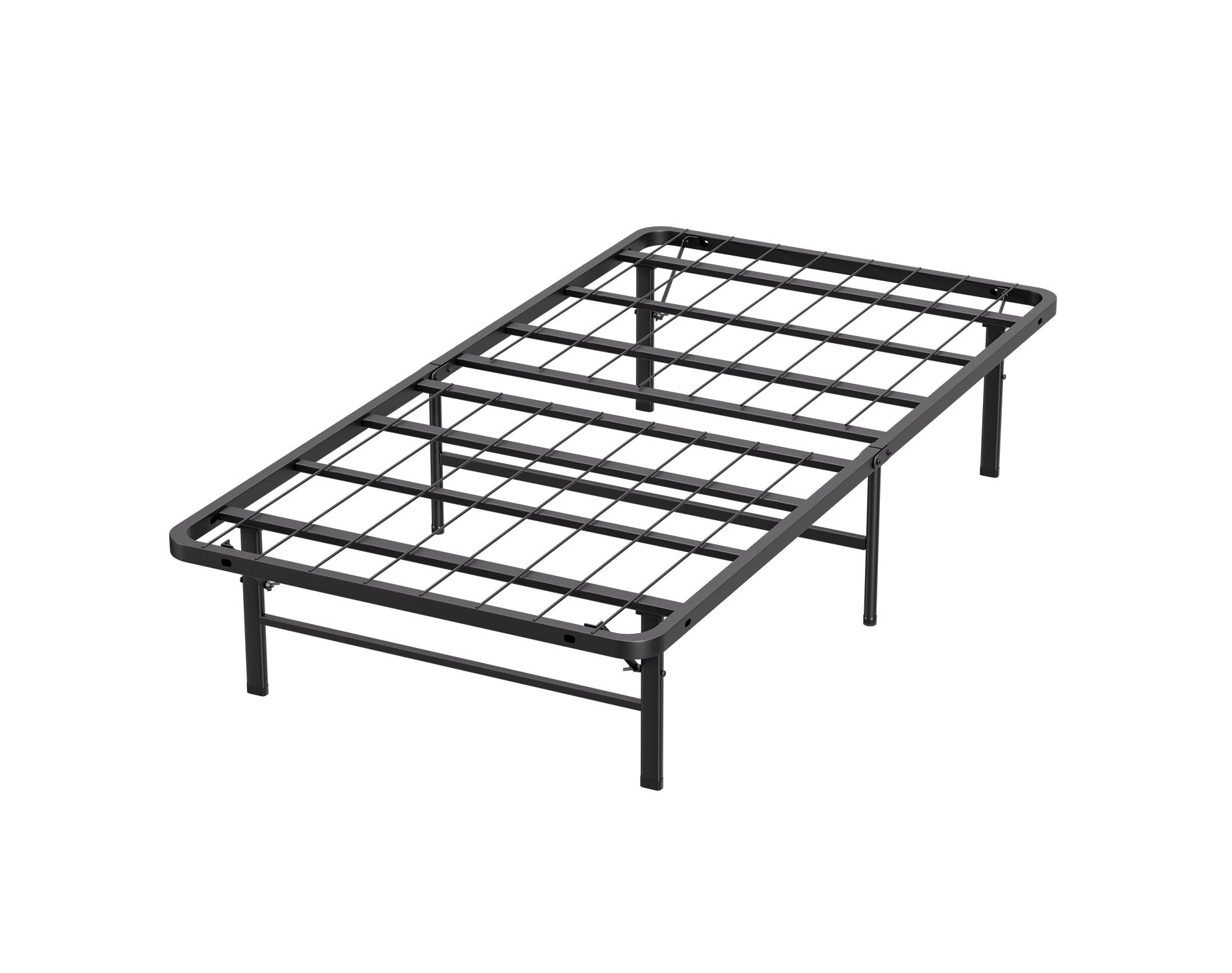 FDW Twin Bed Frame Metal Platform Bed Frame Twin Size 14 Inch Mattress Foundation Box Spring Replacement Heavy Duty Steel Slat Noise-Free,Black