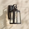 Minka Lavery Vintage Outdoor Wall Light Fixture Oil Rubbed Bronze LED 10 3/4" Clear Water Bell Glass for Post Exterior Porch Patio - 2 of 4