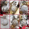 AuldHome Design Farmhouse Ball Christmas Ornaments, 6pc Set; Distressed Metal Ball Vintage Mercury Glass Style Rustic Holiday Decorations - 2 of 4