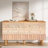 Tribesigns 6-Drawer Dresser, 47-Inch Boho Accent Dresser with 6 Carved Drawers, Double Wide Chest of Drawers for Living Room, Bedroom - 4 of 4
