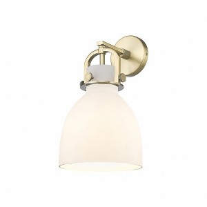 Innovations Lighting Newton Bell 1 - Light Sconce in  Brushed Brass - 1 of 1