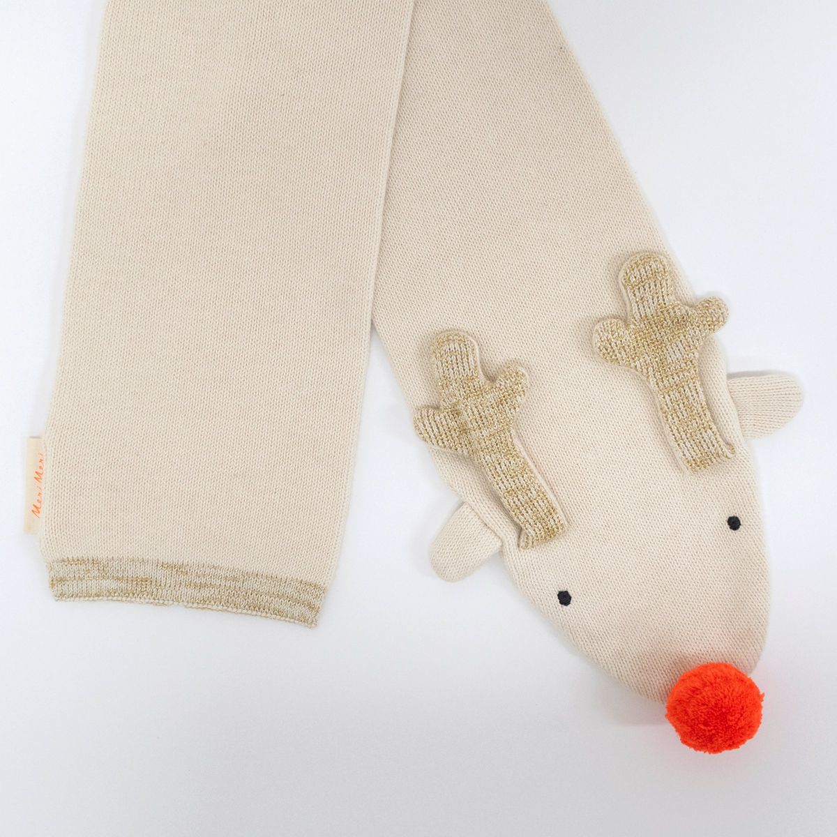 Meri Meri Knitted Reindeer Scarf (Pack of 1) - thumbnail 3