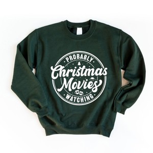 Simply Sage Market Probably Watching Christmas Movies Sweatshirt - 1 of 4