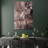 iCanvas Silver Floral Burgundy by Simon Addyman Canvas Print Wall Art - 3 of 3