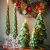 tag Gilded Pine Tree Candle Sm Green - 2 of 2