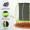 FDW 8/10/12/14FT Trampoline with Enclosure Net Outdoor Jump Rectangle Trampoline - ASTM Approved-Combo Bounce Exercise Trampoline - 4 of 4