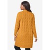 Jessica London Women's Plus Size Cable Duster Sweater - 3 of 4