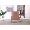 NicBex Modern Velvet Accent Chair, Arm Chair Living Room Chairs with Ottoman Set, Upholstered High Back Reading Chair for Living Room, Office - 3 of 4