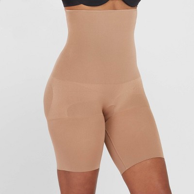 Assets by SPANX Nude Remarkable Results Shaper Shaping High-Waist Shorts  Small