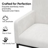 Vipbear Counter Height Bar Stools Set of 2, 26.8" H Modern Upholstered Fabric Barstools with Armrest and Back,Kitchen Island Bar Stools with Metal Leg - 3 of 4