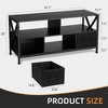 TV Stand for 50 inch TV, Entertainment Center with Fabric Drawers - 3 of 4