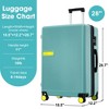 Contrast Color Hardshell Luggage 28inch Expandable Spinner Suitcase with TSA Lock Lightweight - 3 of 4