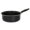 7 Pc Carbon Steel Nonstick Cookware Set – Carbon Steel Pan & Pot Set -  Carbon Steel Cookware Set (Black)