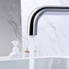 Sumerain Wall Mount Bathtub Faucet 3 Hole Two Lever Handle Tub Filler Faucet with Valve, Chrome - 4 of 4