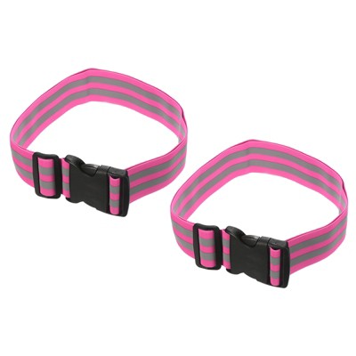 Unique Bargains Reflective Belt Bands Strip High Visibility Reflective Gear Blue 2 Pack