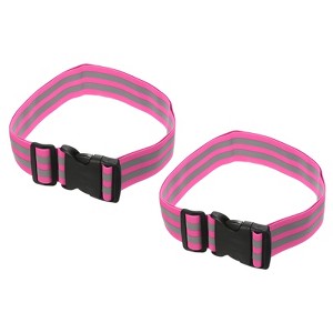 Unique Bargains Reflective Belt Bands Strip High Visibility Reflective Gear Blue 2 Pack - 1 of 4