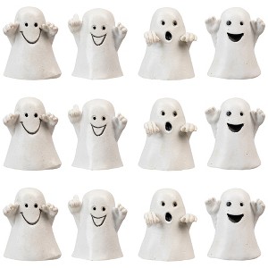 Northlight Mini Ghost Halloween Decorations - 1.5" - Set of 12 - 1 of 4