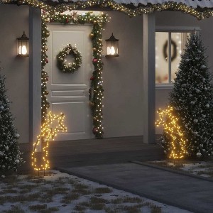 VidaXL Christmas Light Decoration with Spikes Meteor 115 LEDs 35 in. - 1 of 4