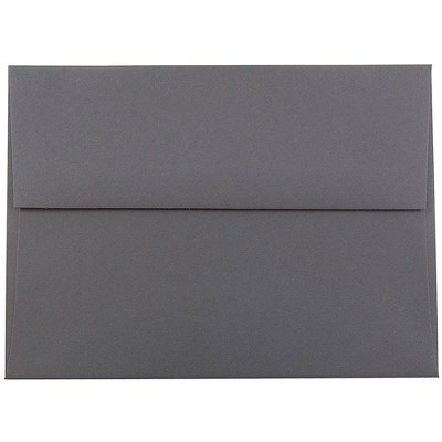 JAM Paper A6 Invitation Envelopes 4.75 x 6.5 Dark Grey 36396433I