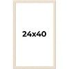 PosterPalooza | 24x40 Wide Barnwood Picture Frame, UV Acrylic, 6 Finishes - Grey, Brown, White, and Black - 2 of 4