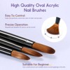 Saviland 3-Pc Sculpt Brush Set: #2/4/6 Wood-Handle 3D Art Brushes for Acrylic Powder & Extensions - Artist's Core Essentials. - 2 of 4