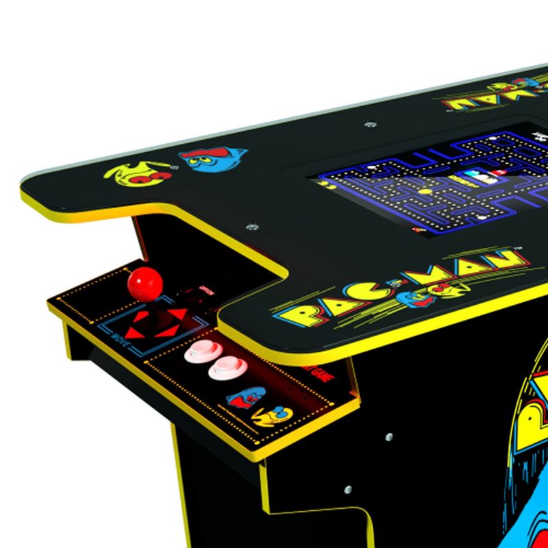 Arcade1Up PAC-MAN Head-to-Head Arcade Table with 12 Games, Multiplayer Control Panel, & 17-Inch Color LCD Screen, Black Series Edition, 4 of 7