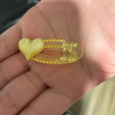 Heart Hair Clips - 6pk - Cat & Jack™: Solid Pattern, All Hair