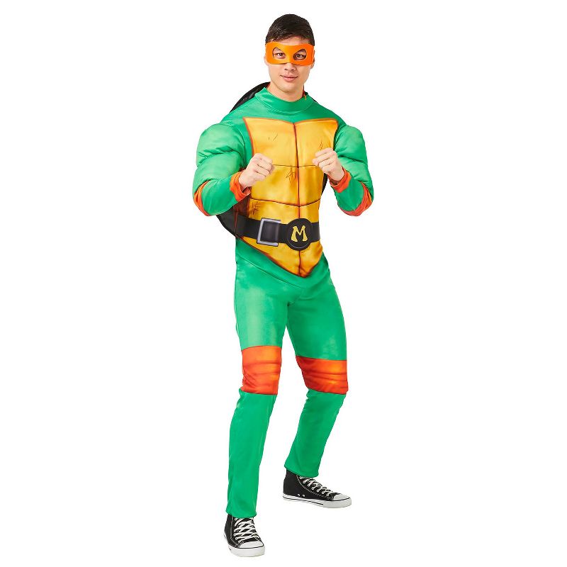Teenage Mutant Ninja Turtles Michelangelo Movie Men's Costume, 1 of 2