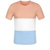 Lars Amadeus Men's Summer Color Block Round Neck Short Sleeves T-Shirt - 2 of 4
