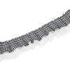 Unique Bargains Ribbon Double-layer Checkered Crinkle Organza Lace Trim Polyester 35.83"x1.57" 1 Pc - 3 of 3