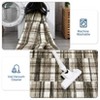 Farmhouse Plaid Area Rugs for Living Room Bedroom, Low Pile Non-Slip Modern Soft Faux Wool Carpet - 4 of 4