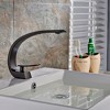 Rainworth Black Bathroom Faucet, Brushed Black Faucet for Bathroom Sink, Black Single Hole Bathroom Faucet Modern Single Handle Vanity Basin Faucet - 4 of 4