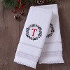 SKL Home 2pk Wreath Monogram Hand Towels "T" - 3 of 4