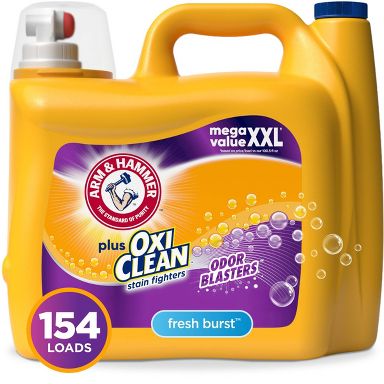 Arm & Hammer Plus OxiClean with Odor Blasters Fresh Burst Liquid Detergent 154 Loads - 200.2 fl oz