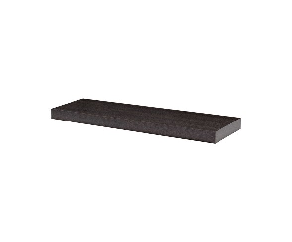 36" x 10" x 2" Big Boy Board Wall Shelf Espresso - Dolle Shelving