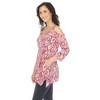 Women's Snake Print Cold Shoulder Tunic - 2 of 4
