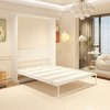 FUFU&GAGA Multifunctional Queen Size Murphy Bed White: Foldable Design, Ultimate Space Saving, Creating a Beautiful and Practical Home - 2 of 4