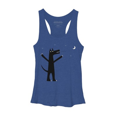 Women's Design By Humans Arooo! By NicSquirrell Racerback Tank Top