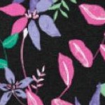 black multi floral