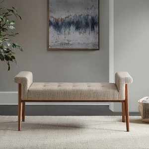 NicBex Ottoman Bench Storage Organizer Ottoman Upholstered Accent Bench for Entryway Bathroom Bedroom - 1 of 4