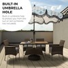 Teamson Home Outdoor 5-Piece PE Rattan & Acacia Wood Dining Set, Brown - 2 of 4