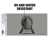 Game Of Thrones Iron Throne Icon Automotive Bumper Sticker - 2 of 4
