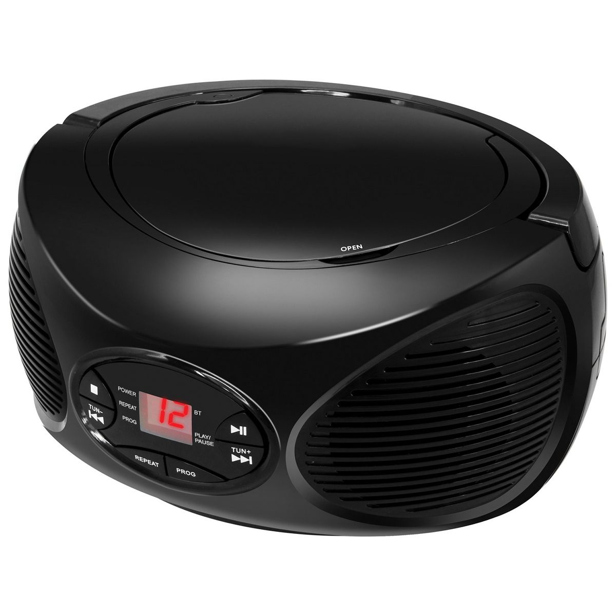 GPX® Bluetooth® CD/FM Radio Boom Box, Black, BCB119B - thumbnail 3